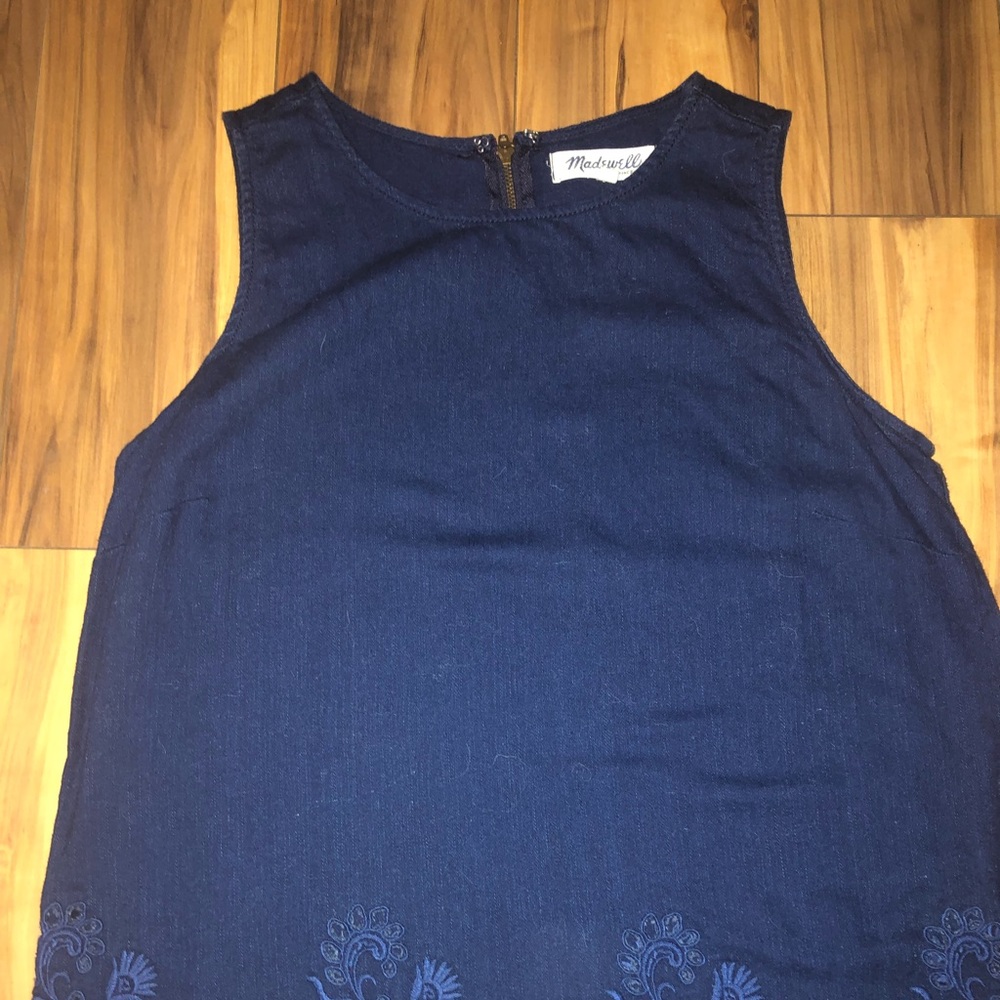 Sleeveless denim top